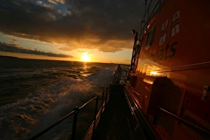 Calshot Arun class lifeboat Mabel Williams at sunset Calshot Arun class lifeboat Mabel Williams at sunset