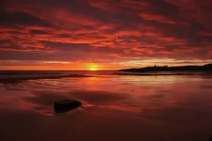 Dunstanburgh Sunrise Print