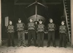 Heritage Collection: Crew of the St Ives lifeboat - 1937. (Left to right) Jack Cockin