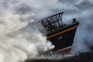 Dunbar Trent class lifeboat John Neville Taylor in surf Dunbar Trent class lifeboat John Neville Taylor in surf