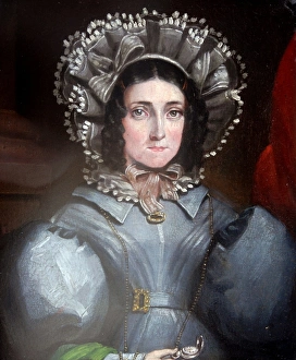 Grace Darling. Oil on panel by unknown artist (attributed to Caterhine Sharpe) ca. 1838 Grace Darling. Oil on panel by unknown artist (attributed to Caterhine Sharpe) ca. 1838