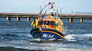 Launch a Memory Invergordon Collection: Invergordon Lifeboat RNLI 13-37 arriving at her new permanent home