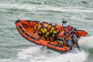 Portsmouth Atlantic 85 inshore lifeboat Norma T B-846 at sea Portsmouth Atlantic 85 inshore lifeboat Norma T B-846 at sea