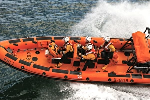 Teignmouth Atlantic 85 class lifeboat The Two Annes from above Teignmouth Atlantic 85 class lifeboat The Two Annes from above