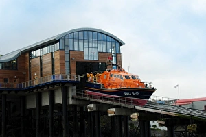 Tenby Tamar class lifeboat Peter and Lesley-Jane Nicholson durin Tenby Tamar class lifeboat Peter and Lesley-Jane Nicholson durin