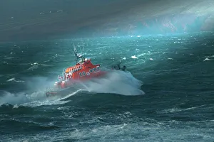 Valentia Severn class lifeboat John and Margaret Doig at sea Valentia Severn class lifeboat John and Margaret Doig at sea