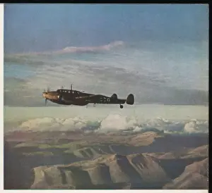 Prints of Italy; a German twin-engined Messerschmitt 110 fighter over the mountains of Sicily : german aircraft came to help the Italians eject the Allies from the Mediterranean Related Prints: Me 110 Twin-Engined Fighter Print over Sicilian Mountains
