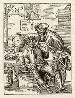 16th Century Dentist Print