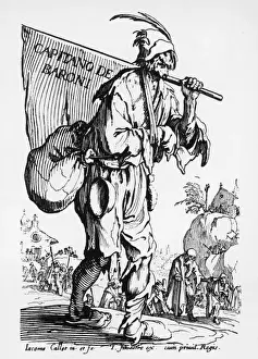 17th Century German Beggar Print