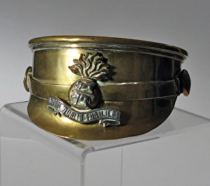 18 pounder shell case - badge of the Royal Dublin Fusiliers 18 pounder shell case - badge of the Royal Dublin Fusiliers