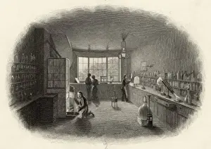 19th Century Scientists Prints: 1850 Laboratory