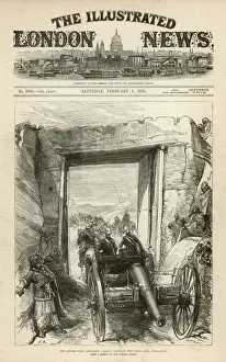Prints of British artillery passes through the Kabul Gate at Jellalabad Related Prints: British Artillery Through Kabul Gate Print