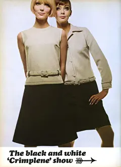 1960s Crimplene Fashion Print - Lapidus of Sweden, 1966