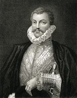 Ruff Collar Fashion History Prints: 1st Earl of Devonshire