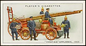 Print of the 1st Petrol Fire-Engine