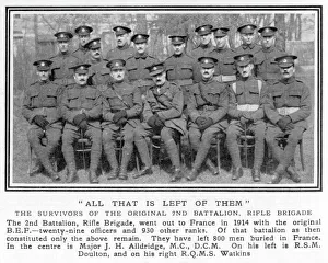 2nd Battalion, Rifle Brigade survivors 2nd Battalion, Rifle Brigade survivors
