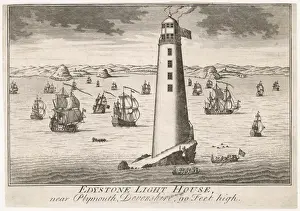 Eddystone Lighthouse Prints: 2nd Eddystone Lighthouse