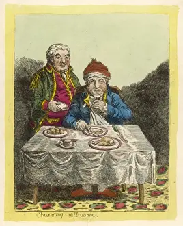 Well Again Print - A Man Recovering Over a Meal