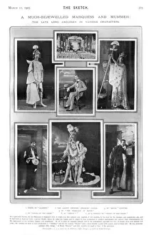 Prints of A montage of pictures published in The Sketch celebrating the life of Henry Paget, 5th Marquess of Anglesey Anglesey Prints: 5th Marquess of Anglesey Theatre Roles Print 1905