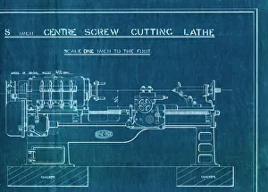 8-inch centre screw cutting lathe blueprint 8-inch centre screw cutting lathe blueprint