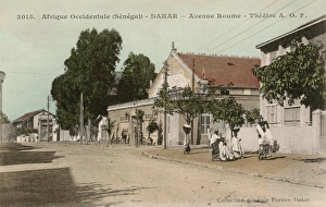 A. O. F. Theatre at Avenue Roume in Dakar, Senegal A. O. F. Theatre at Avenue Roume in Dakar, Senegal