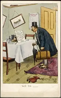 Early 20th Century Feminism Prints: Abandoned Husband