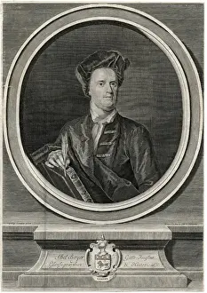 Print of Abel Boyer, French writer in England