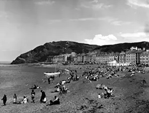 Welsh Seaside Resort Prints: Aberystwyth Beach