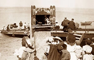 Aberystwyth Collection: Aberystwyth Punch and Judy Show Victorian period