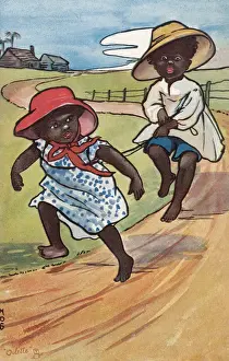 Aboriginal Children Print circa 1908