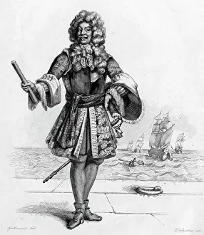 Abraham Duquesne Print - 17th Century French Naval Commander