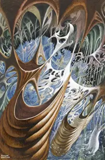 Raymond Sheppard Artwork Prints: Abstract view of an underground cavern