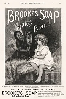 Advertisement for Brooke's Monkey Brand Household Soap Advertisement for Brooke's Monkey Brand Household Soap
