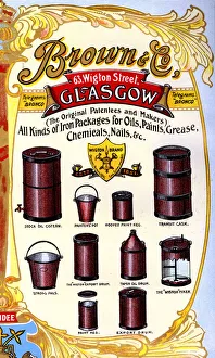 Advert, Brown & Co, Glasgow, Scotland Advert, Brown & Co, Glasgow, Scotland
