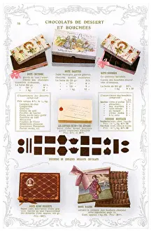 Vintage Chocolate Advert Prints: Advert / Choc Boxes Etc