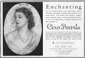Advert for Ciro Pearls, with portrait of Imogene Robertson Advert for Ciro Pearls, with portrait of Imogene Robertson