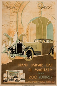 Advertisement for Dar El Maghzen Garage, Rabat, Morocco Advertisement for Dar El Maghzen Garage, Rabat, Morocco