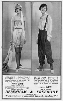 Advert for Debenham & Freebody knickers and pajama suit, 192 Advert for Debenham & Freebody knickers and pajama suit, 192