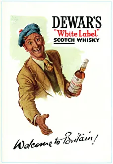 Advertisement for Dewars White Label Scotch Whisky Advertisement for Dewars White Label Scotch Whisky