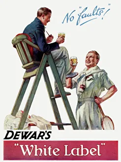 Advert for Dewars White Label Scotch Whisky Advert for Dewars White Label Scotch Whisky