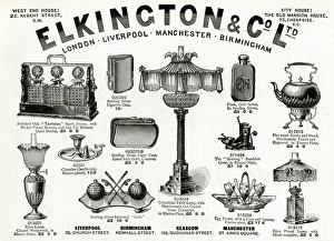 Advert for Elkington & Co Victorian items 1896 Advert for Elkington & Co Victorian items 1896