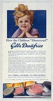 Early 20th Century Adverts Prints: Advert / Gibbs Toothpaste