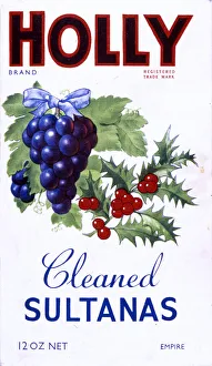 Advert, Holly Brand Cleaned Sultanas Advert, Holly Brand Cleaned Sultanas