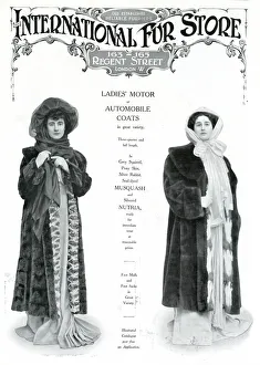 Advert for International Fur Store 1908 Advert for International Fur Store 1908