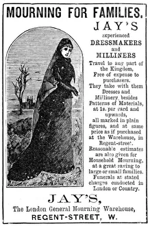 Advert for Jays of London Mourning for families Advert for Jays of London Mourning for families