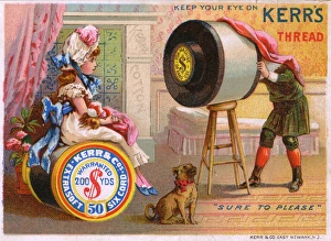 Advertisement for Kerrs thread, Newark, New Jersey, USA Advertisement for Kerrs thread, Newark, New Jersey, USA