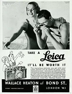 Picture Collection: Advert for Leica cameras 1934