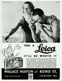 Advert for Leica cameras 1934 Advert for Leica cameras 1934