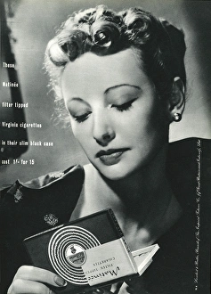 Advert for Matinee filter tipped cigarettes 1939 Advert for Matinee filter tipped cigarettes 1939