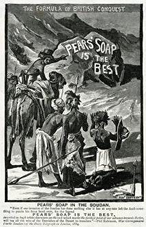 Advert for Pears soap in the Sudan 1887 Advert for Pears soap in the Sudan 1887